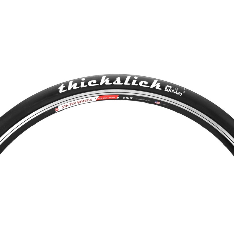 WTB ThickSlick Hybrid Bike Tire (700 x 28) Wire Bead - Slick Tread - Commuter & Campus (Flat Guard, Black) - Image 5