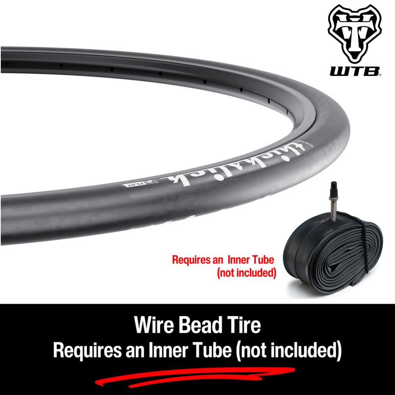 WTB ThickSlick Hybrid Bike Tire (700 x 28) Wire Bead - Slick Tread - Commuter & Campus (Flat Guard, Black) - Image 2