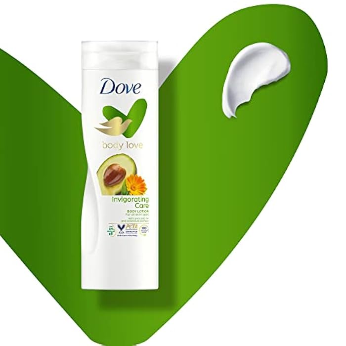 Dove Body Love Invigorating Care Body Lotion, made with 100 percent Natural Oils, Avocado Oil and Calendula Extract, up to 72 hours of Moisturization 400ml - Image 5