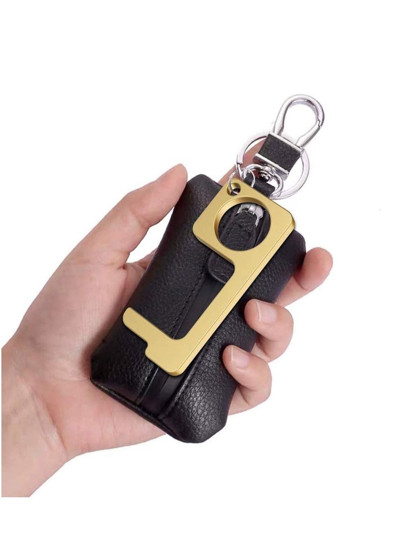 KASTWAVE - No Touch Door Opener Keychain, KASTWAVE Upgrade No Touch Hand Tool with Touch Screen Design Keep Hands Clean and Hygiene, No Touch Key Chains Tool with Stylus for Touchscreen Elevator Door ATM (2 Pcs) - Image 1