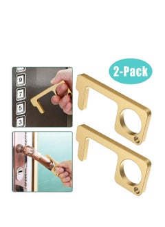 No Touch Door Opener Keychain, KASTWAVE Upgrade No Touch Hand Tool with Touch Screen Design Keep Hands Clean and Hygiene, No Touch Key Chains Tool with Stylus for Touchscreen Elevator Door ATM (2 Pcs)