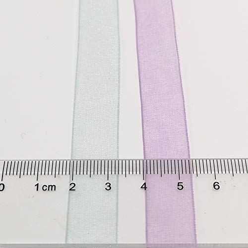 Chenkou Craft Solid Organza Ribbon Assorted 24 Yards Craft Bow Party Decoration Packing Ribbons (Mix, 1/2"(12mm)) - Image 4