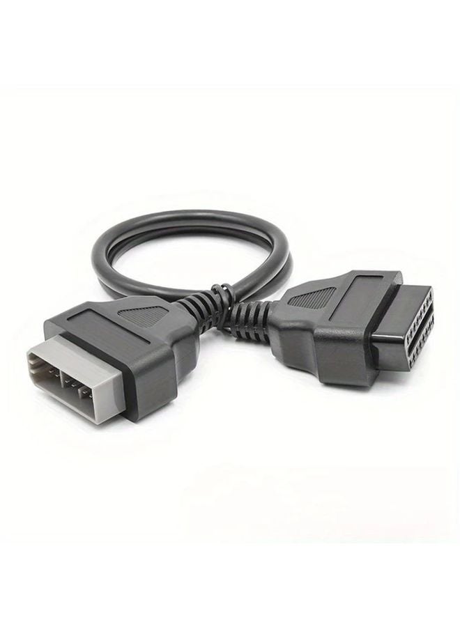 1pc 14 to 16 Pin Diagnostic Adapter Durable Cable Compact Design for Nissan Vehicle - Image 5