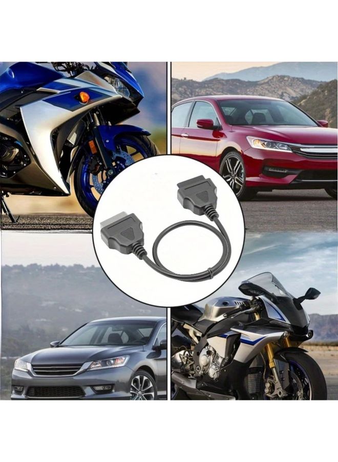 1pc 14 to 16 Pin Diagnostic Adapter Durable Cable Compact Design for Nissan Vehicle - Image 2