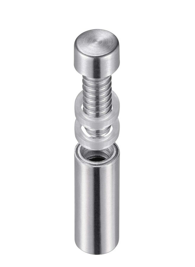 Favide 48 Packs Sign Standoff Screws Advertising Screws Stainless Steel Wall Standoff Mounts Glass Acrylic Nail for Glass Artwork and Sign Displays (1/2 x 1 Inch) - Image 4