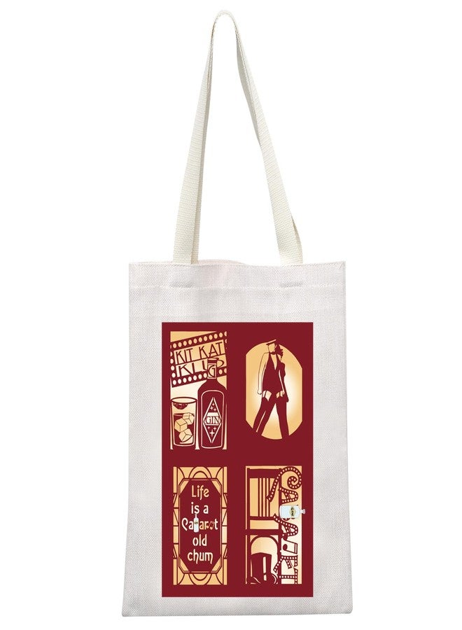 MEIKIUP Musical Singer Inspired Gift Musical Reusable Grocery Bag Musical Theatre Lover Performer Gift (C TB) - Image 1