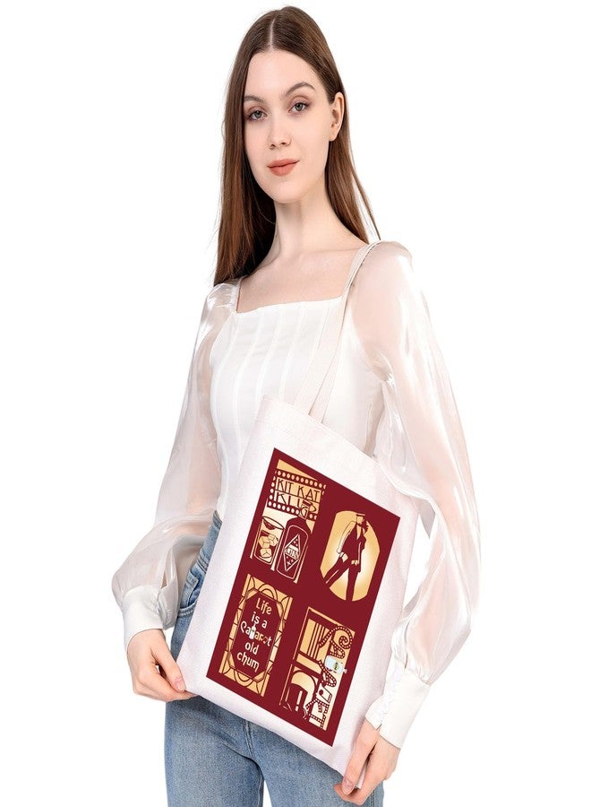 MEIKIUP Musical Singer Inspired Gift Musical Reusable Grocery Bag Musical Theatre Lover Performer Gift (C TB) - Image 5