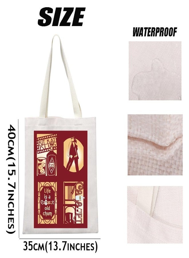 MEIKIUP Musical Singer Inspired Gift Musical Reusable Grocery Bag Musical Theatre Lover Performer Gift (C TB) - Image 3