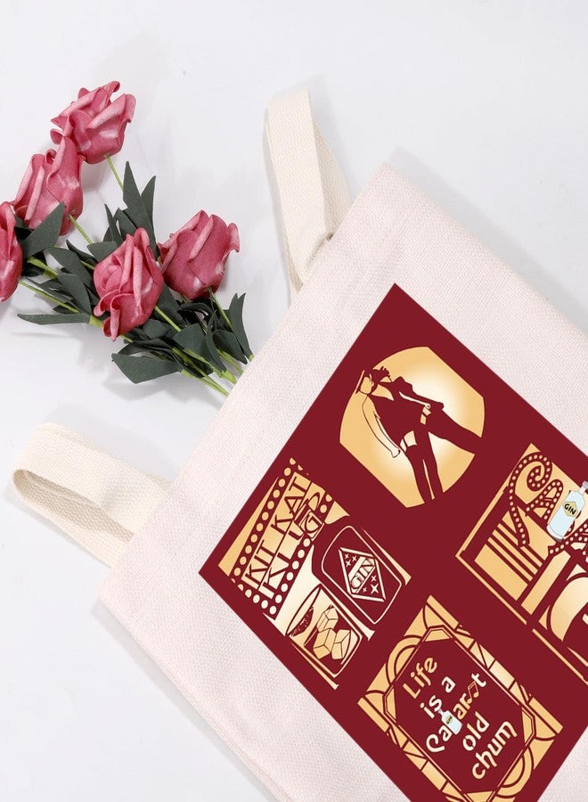 MEIKIUP Musical Singer Inspired Gift Musical Reusable Grocery Bag Musical Theatre Lover Performer Gift (C TB) - Image 2