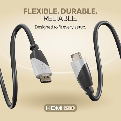 GEONIX 5 Meter Hi-Speed 4K@60Hz HDMI to HDMI Cable, Compatible with Smart HDTV, Laptop, Monitor, Projector, Gaming Console, supports upto 32 Audio Channels (Black) - Image 4