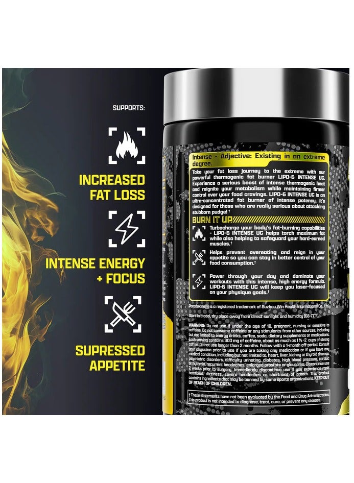 Nutrex Research Nutrex, Lipo 6 Intense, Thermogenics Fat Burner, 60 Caps, 60 Servings  - Image 3