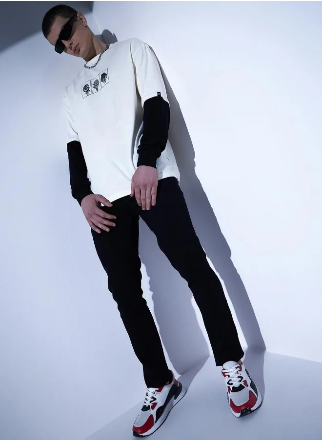 هوبرهولمي Men's White T-shirts - Classic Fit and Comfortable Everyday Style