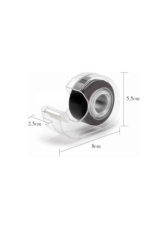 PROMASS - promass 3 Pcs Magnet Tape Roll, Magnetic Tape Dispenser Adhesive Magnetic Tape Flexible Magnetic Strip with Adhesive Backing and Tape Dispenser for DIY Board Home Office - Image 1
