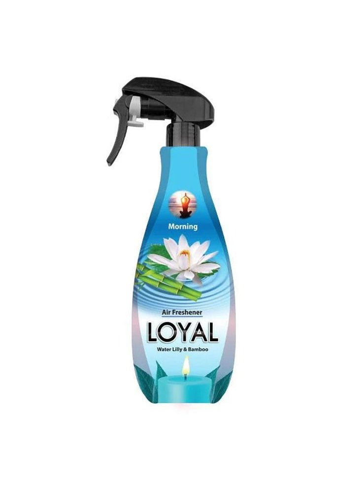 loyal - Loyal Water Lilly & Bamboo Fragrance Concentrated Air Freshener For Home, Office, Inside Car, 450ml, Morning - Image 1