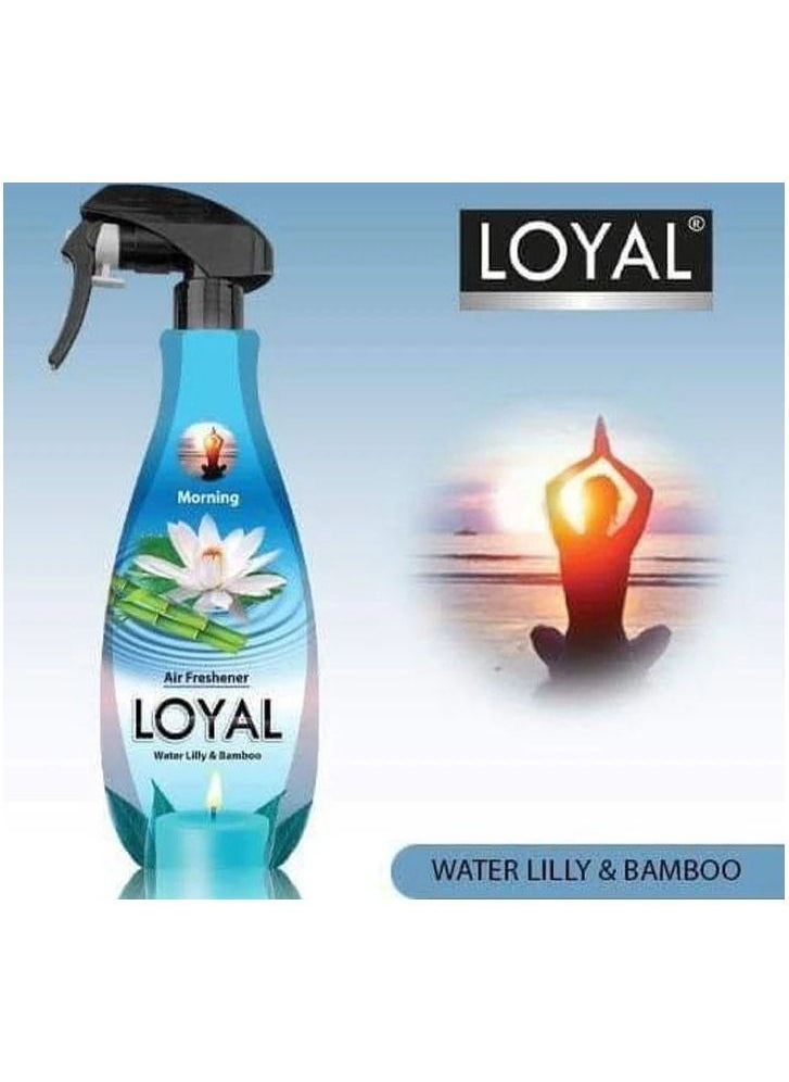 loyal - Loyal Water Lilly & Bamboo Fragrance Concentrated Air Freshener For Home, Office, Inside Car, 450ml, Morning - Image 1