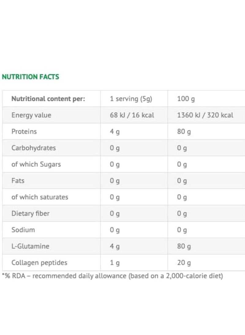 VIKING FORCE LABORATORIES Viking Glutamine- Forest Fruit Favour 100% pure L-glutamine, 300g, 70 servings, Increases muscle pump - Image 2