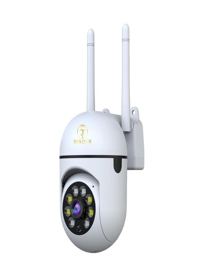 SIFA TECH SIFA 3 MP FHD WiFi Indoor Mini Fox Ptz Security Camera with Smart Vision, 360° Ptz Rotation, Motion Tracking, Two Way Audio and Multi Users View (Mini Dome Camera) - Image 1