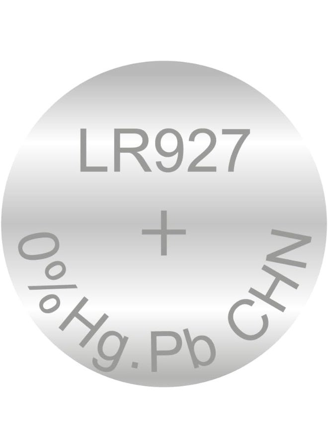 بيستون بطارية ليثيوم دائرية LR927 AG7/395 1.5 فولت، بطارية زر طويلة الأمد للساعات والآلات الحاسبة والألعاب والأجهزة الإلكترونية الصغيرة (عبوة من 10 قطع) - Image 2