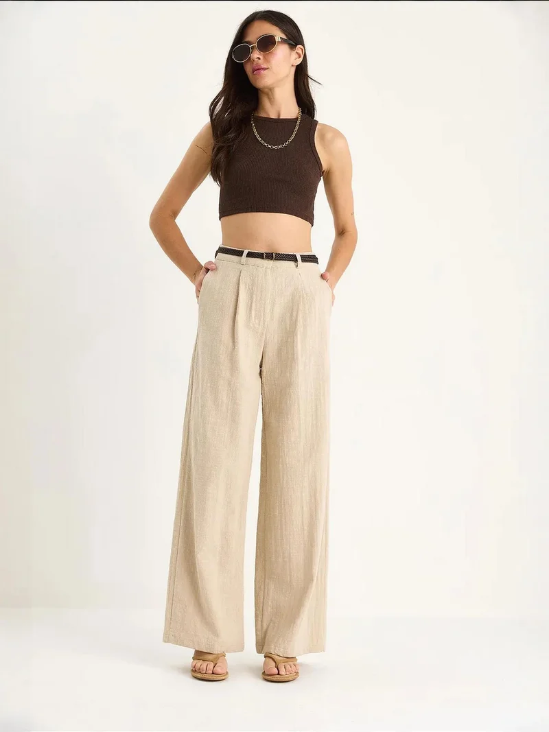 بيانكو لوتشي بنطلون بالازو مزخرف من لوكسي بجيوب