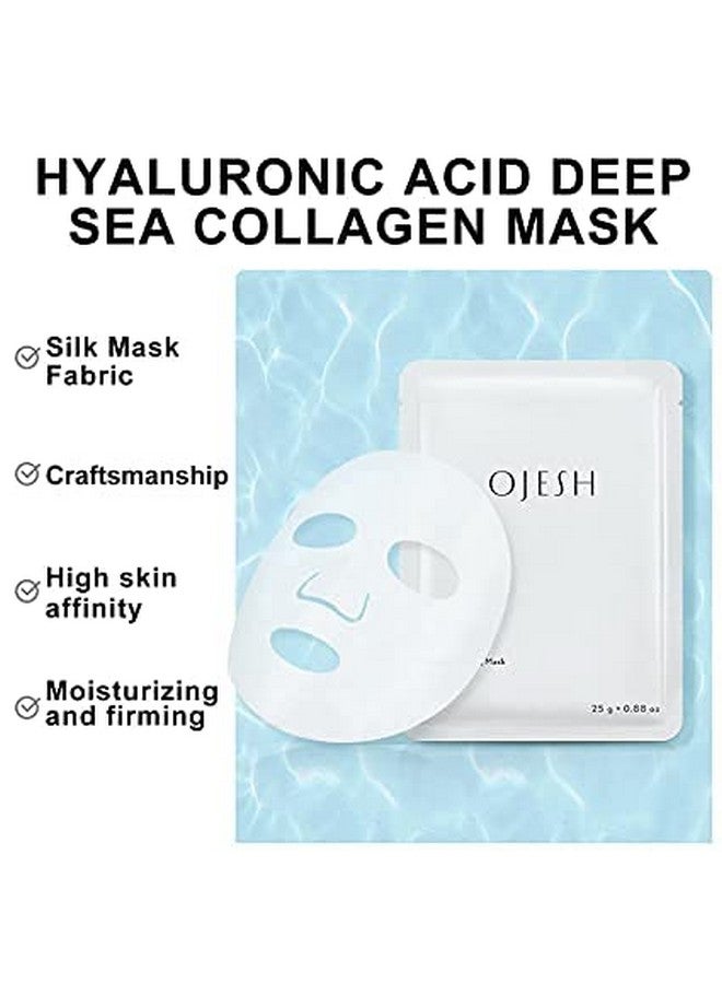 Ojesh Premium Lifting Mask Face Masks Skincare，Hydrating Masks，Moisturizing，Brightening And Soothing，Antiaging，Collagen Essential Lifting & Firming Face For Women Men All Skin Type (1 Box) - Image 2