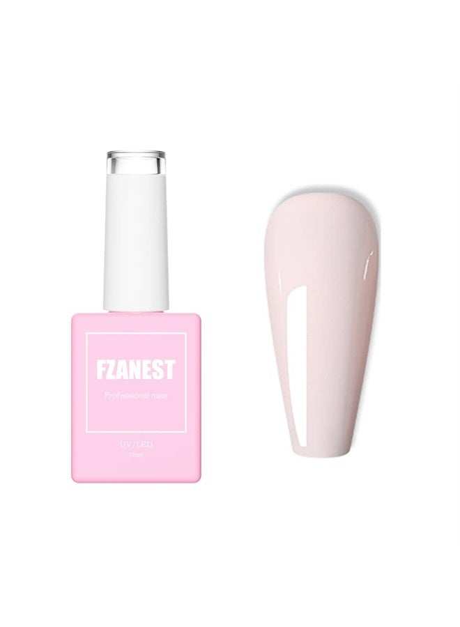 FZANEST Gel Nail Polish,Summer Color Yellow Nail Art Gel Polish Soak Off LED UV (Nude-1) - Image 1