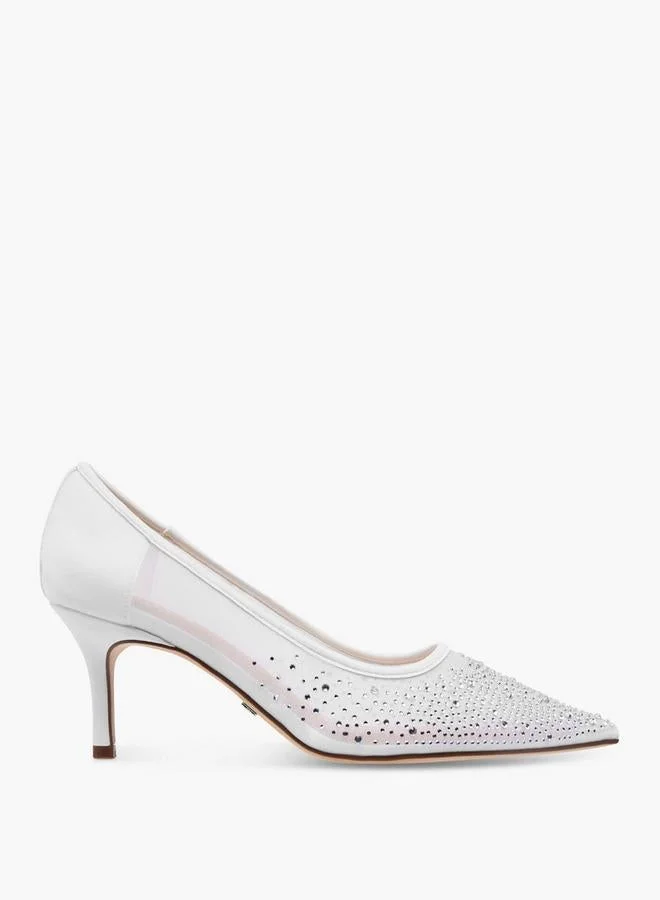 Celeste Women'S Embellished Pointed Toe Pumps With Stiletto Heels