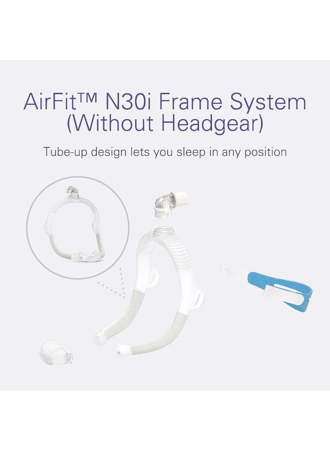 R&M International ResMed AirFit N30i Standard Frame Without Headgear - Small Cushion  - Image 3
