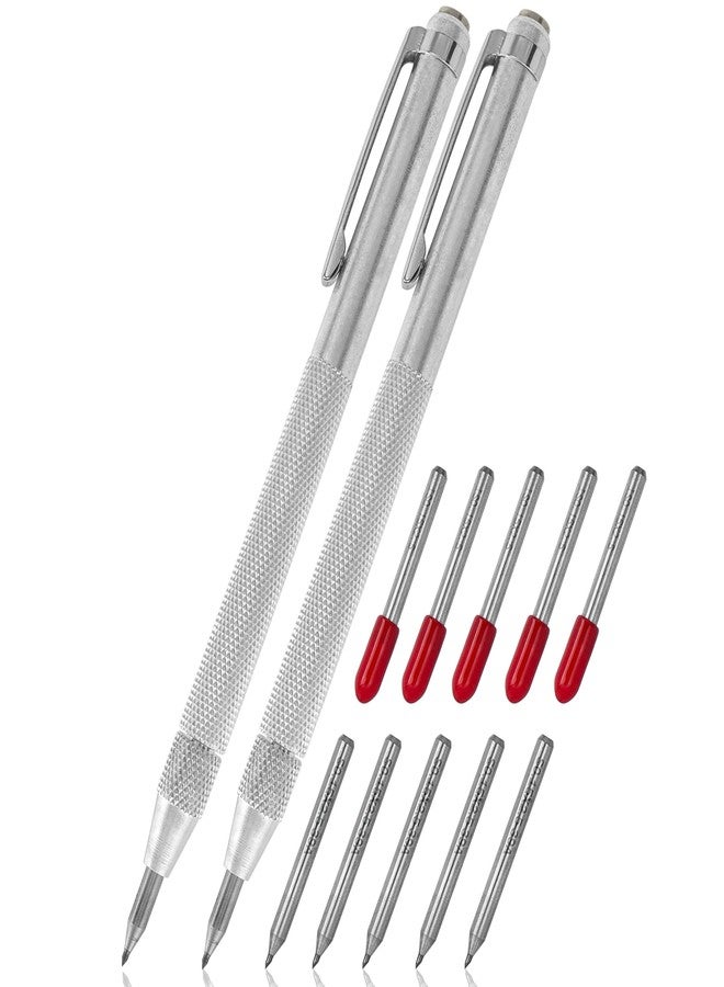 ياكاموز أداة نقش المعادن من ياكاموز - قطعتان من قلم نقش كربيد التنجستن مع مغناطيس، قلم نقش صفائح معدنية، أدوات وسم للزجاج والسيراميك والخشب والمعادن، 10 رؤوس نقش كربيد قابلة للاستبدال - Image 1