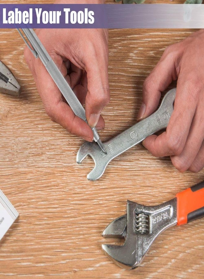 ياكاموز أداة نقش المعادن من ياكاموز - قطعتان من قلم نقش كربيد التنجستن مع مغناطيس، قلم نقش صفائح معدنية، أدوات وسم للزجاج والسيراميك والخشب والمعادن، 10 رؤوس نقش كربيد قابلة للاستبدال - Image 5