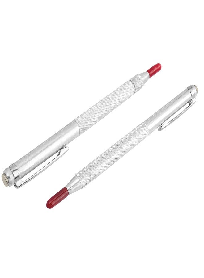 ياكاموز أداة نقش المعادن من ياكاموز - قطعتان من قلم نقش كربيد التنجستن مع مغناطيس، قلم نقش صفائح معدنية، أدوات وسم للزجاج والسيراميك والخشب والمعادن، 10 رؤوس نقش كربيد قابلة للاستبدال - Image 2