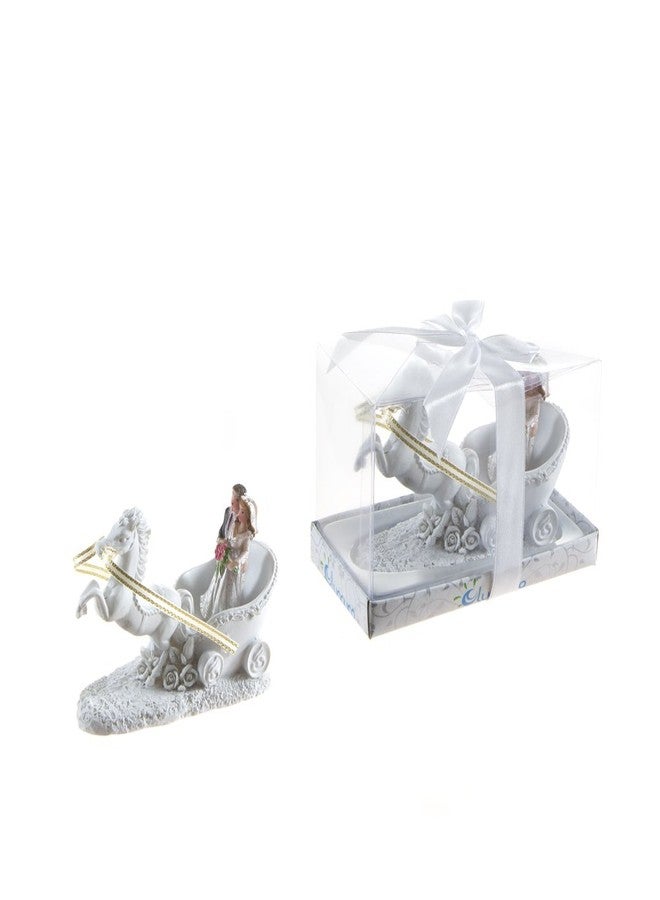 لونورا تذكارات زفاف لوناورا - مجموعة من 12 هدية تذكارية للعروسين على عربة تجرها الخيول - Image 1