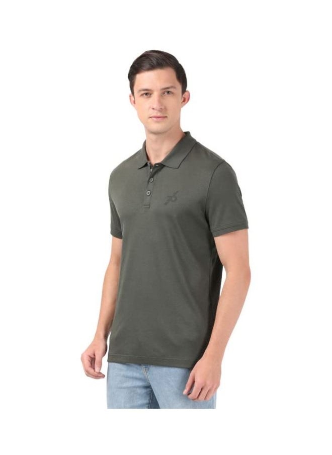 JOCKEY - Jockey 3911 Men Super Combed Cotton Rich Solid Half Sleeve Polo T Shirt - Image 1
