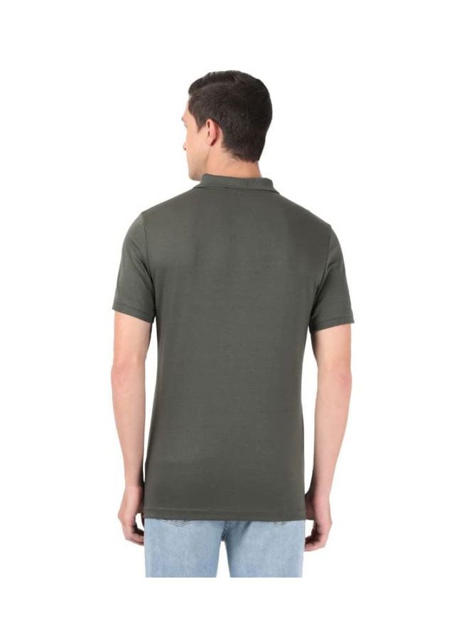 JOCKEY - Jockey 3911 Men Super Combed Cotton Rich Solid Half Sleeve Polo T Shirt - Image 1