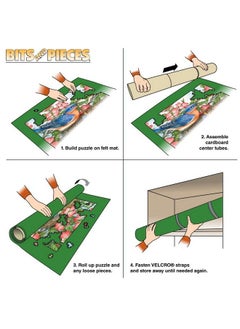 Bits and Pieces حصيرة لف الألغاز المحمولة من Jigsaw Roll Up Matstore على نظام حصيرة لف الألغاز الفريدة من نوعها والتي تناسب الألغاز التي يصل عددها إلى 3000 قطعة  - Image 5