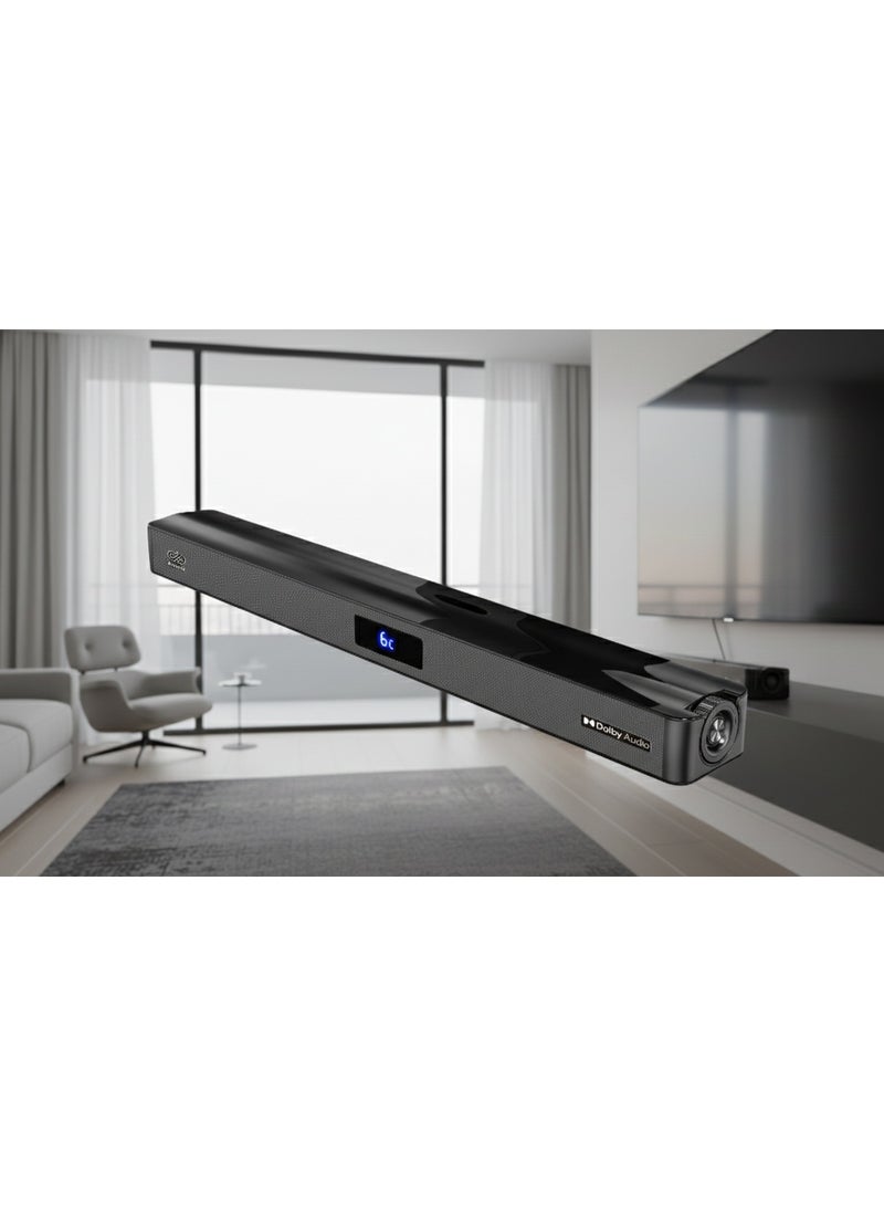 Engage Bar 132 Sound Bar, 120W RMS Output, Dolby Audio Technology, 2.1 Channel System, Stylish Premium Design, Bluetooth 5.3 Audio Technology, Black - Image 4