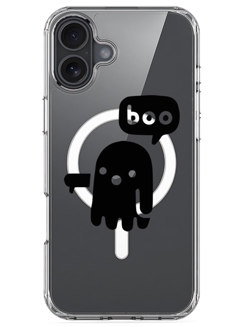 Theodor iPhone 16 Plus Magsafe Magnetic Case for iPhone Compatible with Wireless Charging, Shockproof Phone Bumper Cover - Boo B - Image 1