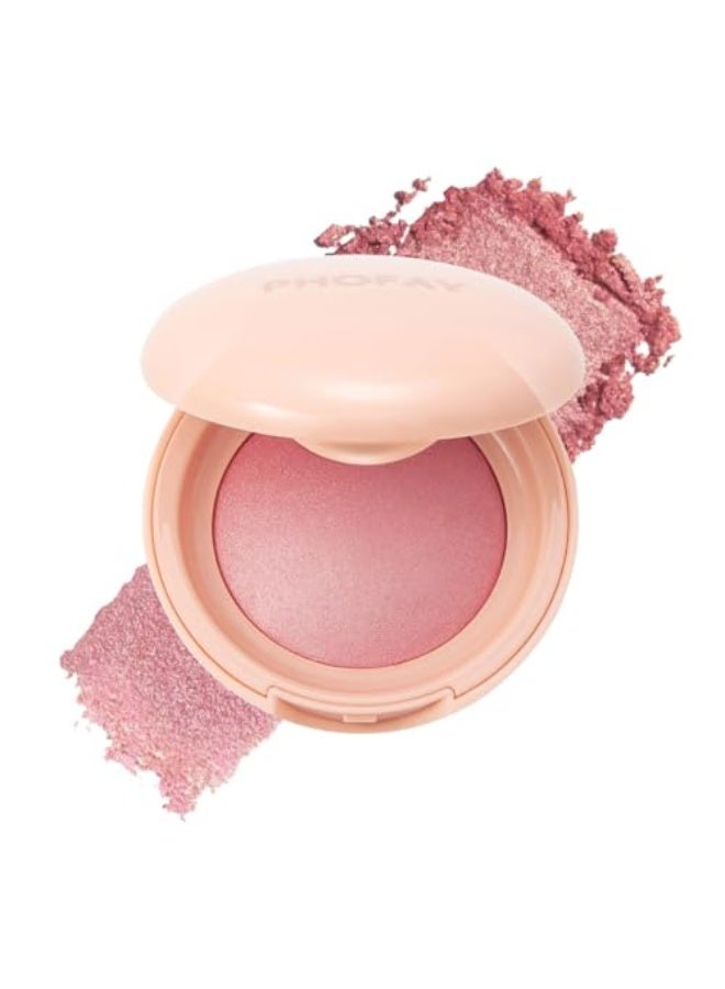 PHOFAY Luminous Blush Powder-Multi-Use Formula, Ultra-Fine & Smooth, Longer-Lasting Wear with Natural Luminous Glow (03#) - Image 1