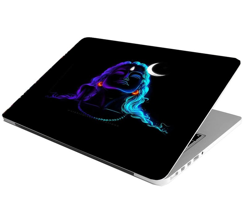 BAEYE Full Laptop Skin Stickers HD Quality Sticker for Laptops Upto 15.6" (Dustproof|Waterproof|Scratchproof|Reusable) - BE ADIYOGI FL - Image 2