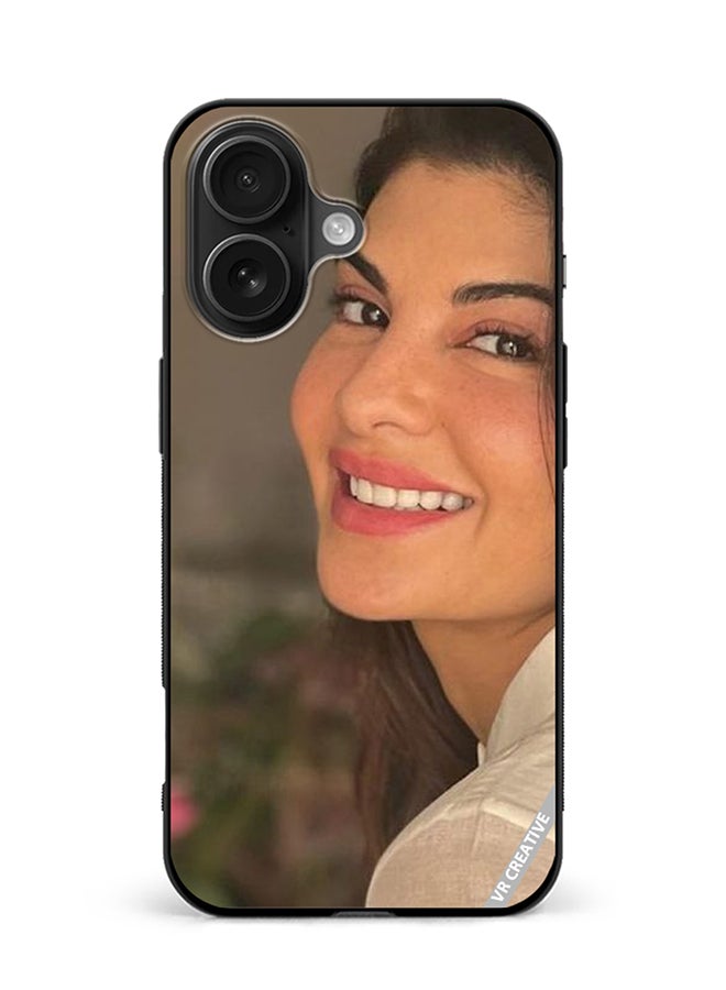 Protective Case Cover For Apple iPhone 16 Plus Bollywood Actress Jacqueline Fernandez Design Multicolour