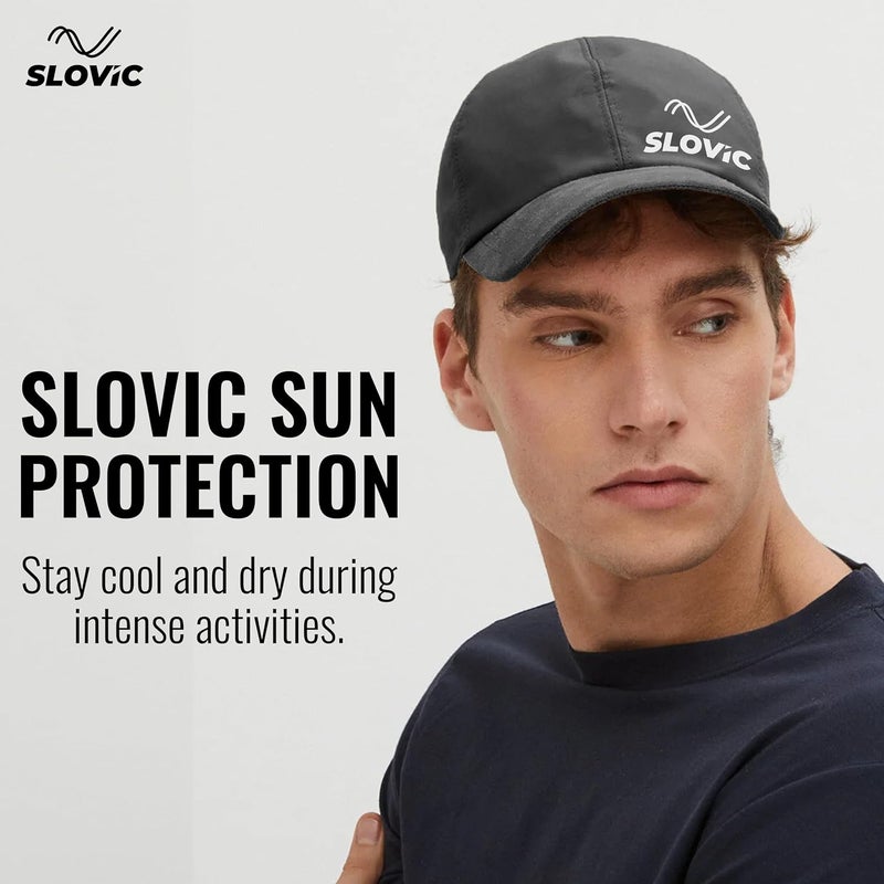 SLOVIC Cap for Men Stylish | Unisex Cap with Adjutsable Straps | Summer Caps for Men & All Sports - Cricket, Football | Comfortable fit Baseball Caps for Mens & Boys | Free Size - Image 2