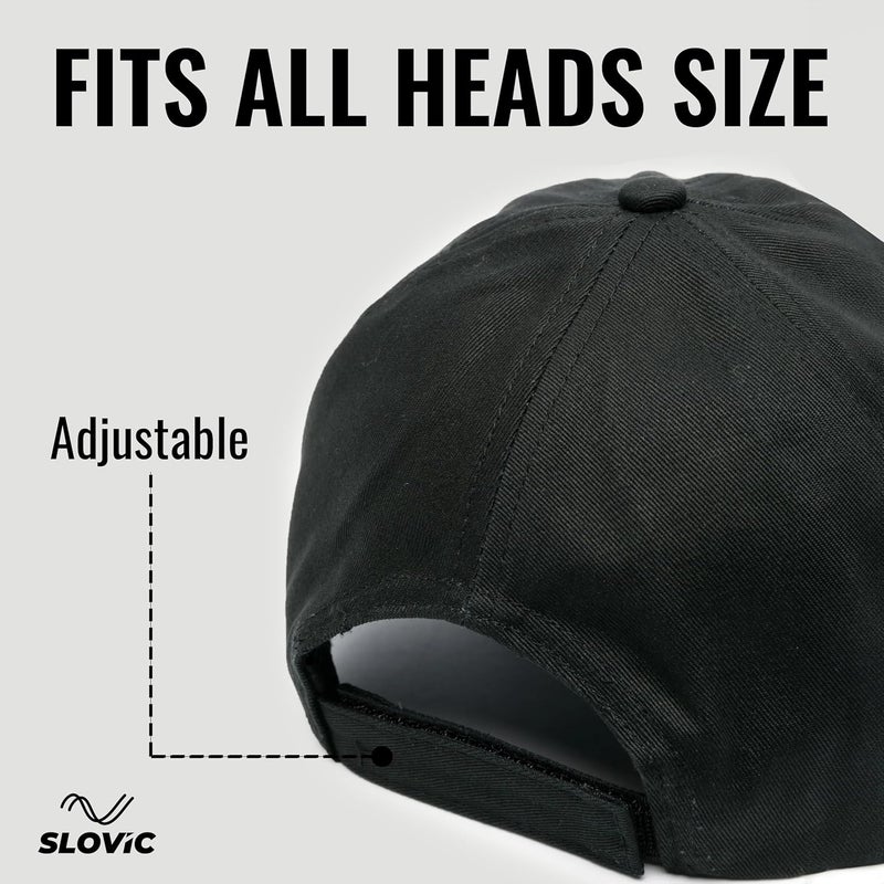 SLOVIC Cap for Men Stylish | Unisex Cap with Adjutsable Straps | Summer Caps for Men & All Sports - Cricket, Football | Comfortable fit Baseball Caps for Mens & Boys | Free Size - Image 3