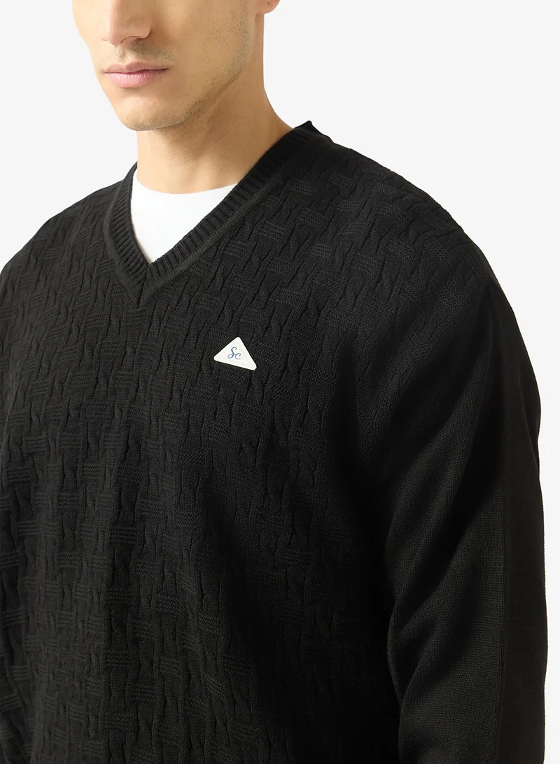 Robert Wood  Casual V Neck Pullover Sweater for Men | Best Price UAE
