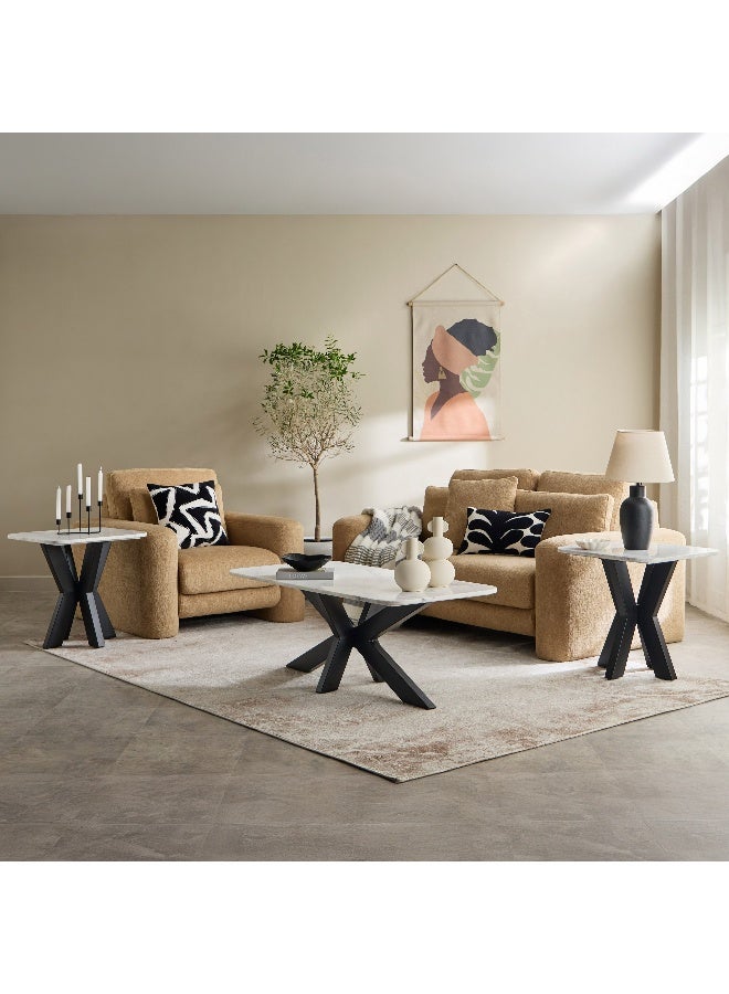 Home Box Paul Genuine Marble Top End Table - Image 5