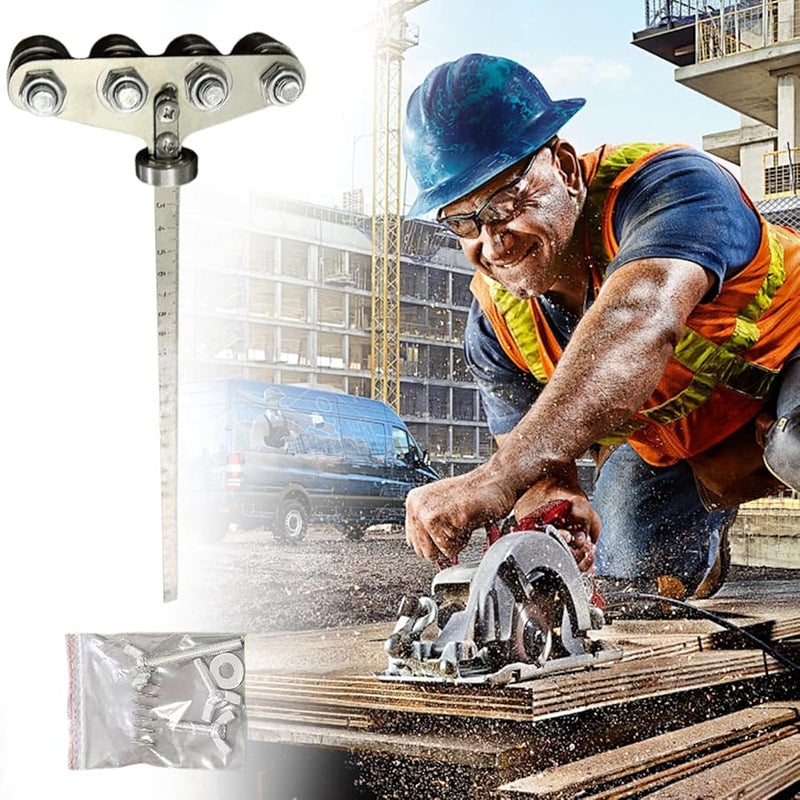 Circular Saw Cutting Guide With 60cm Adjustable Rail And Four Bearings Precision Woodworking Tool - Image 4