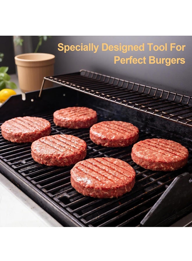 Burger Press Hamburger Patty Maker Slider Press Stuffed Burger Patty Press Regular Burger Patties Cookery Mold 3 in 1 Non Stick Kitchen Barbecue Tool - Image 4