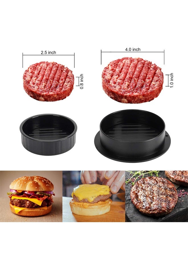 Burger Press Hamburger Patty Maker Slider Press Stuffed Burger Patty Press Regular Burger Patties Cookery Mold 3 in 1 Non Stick Kitchen Barbecue Tool - Image 3