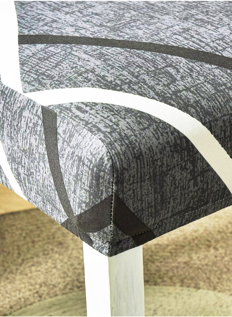 Sharpdo Geometric print Chair Cover High Back Stretchable 1 piece Set Suitable For Home Decoration Restaurants Hotels  - Image 5