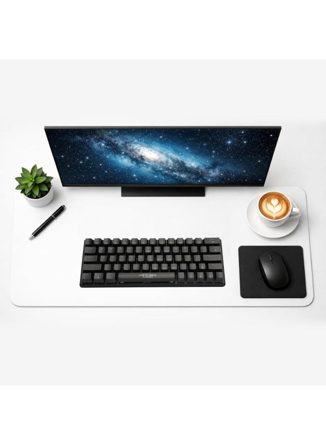 لوحة مفاتيح الألعاب الميكانيكية MIKUSO XK-63، 63 مفتاحًا، سلكية USB من النوع C، إضاءة خلفية متعددة الألوان، مفاتيح محور ميكانيكية، توصيل وتشغيل بدون تعريف، لوحة مفاتيح صغيرة الحجم 60% لأجهزة الكمبيوتر المكتبية والمحمولة (5 فولت) - Image 4