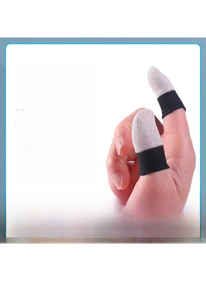 Hand-swimming Finger Set E-sports Game Finger Set 24-pin Ultra-thin Silver Fiber Anti-slip Anti-sweat Professional Chicken Eating And Walking Artifact-Product Color:Finger Sleeve Packaging Bag [do Not Need To Buy Separately]]  - Image 2