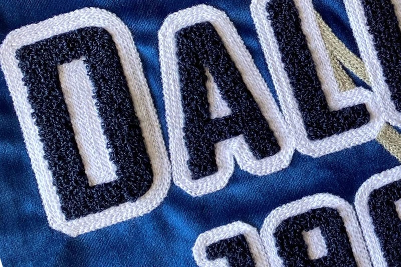 CLORURBANLIVE Dallas Full Embroidery Pillow Cover Outdoor Sports Decorative Pillow Covers for Home Bedroom Living Room Boys Room Decor Gift Pillowcase Square Cushion Covers - Navy 16X16 - Image 5